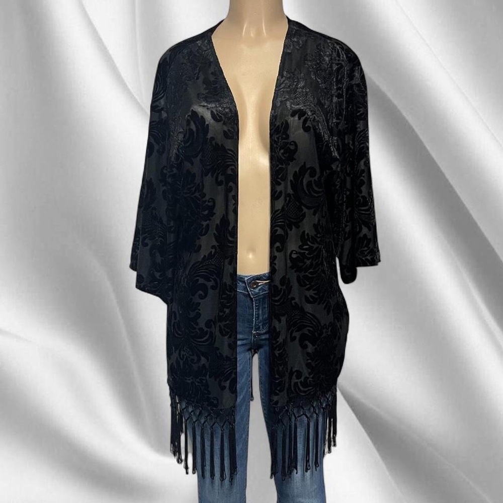 Guess Gothic Fringe Cardigan